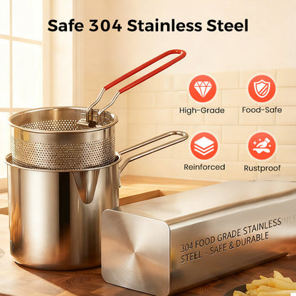 2026 Arrivals R304 Stainless Steel Multifuntional Fryer