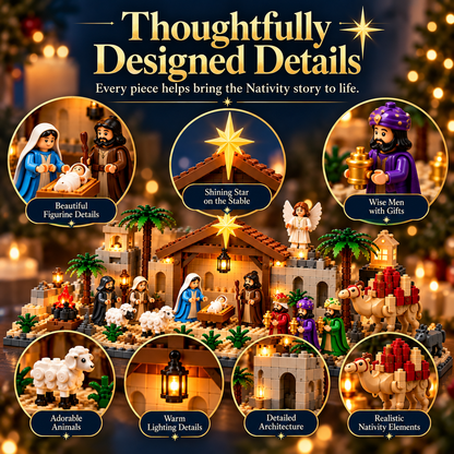 Nativity Building Advent Calendar | 24 Daily Builds to Create a Complete Christmas Scene