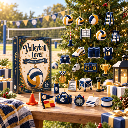 LAST CHANCE 24-Day Volleyball Advent Calendar With 24 Game-Day Ornaments