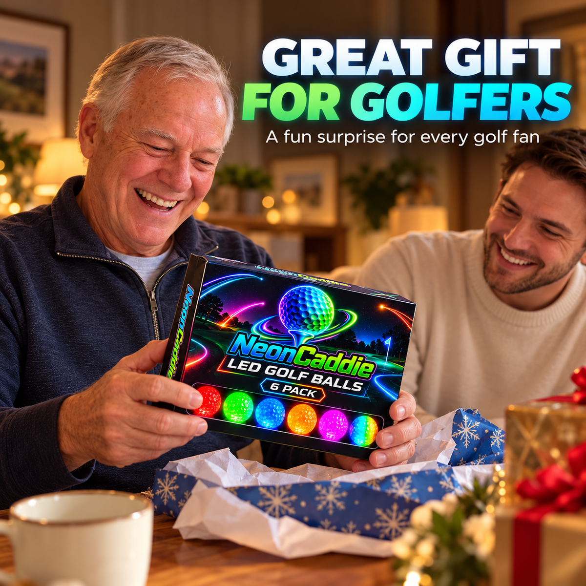 Light up every round, Ahlet-LED Golf Balls 6-Pack