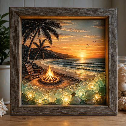 Lighthouse Shadow Box Light