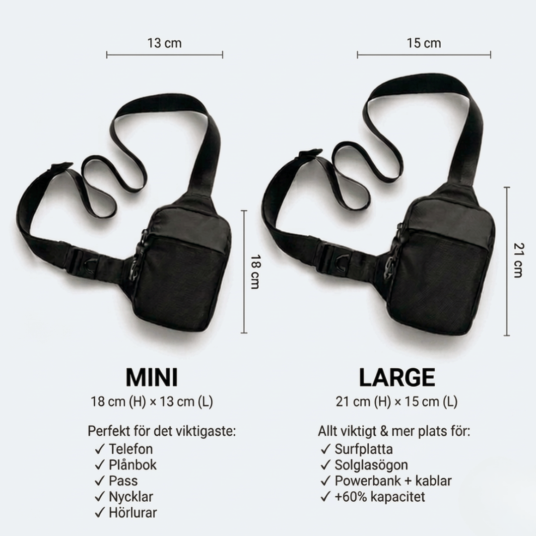 Travel Sling Bag Discreet Secure Sling Pack Keeps Valuables Safe