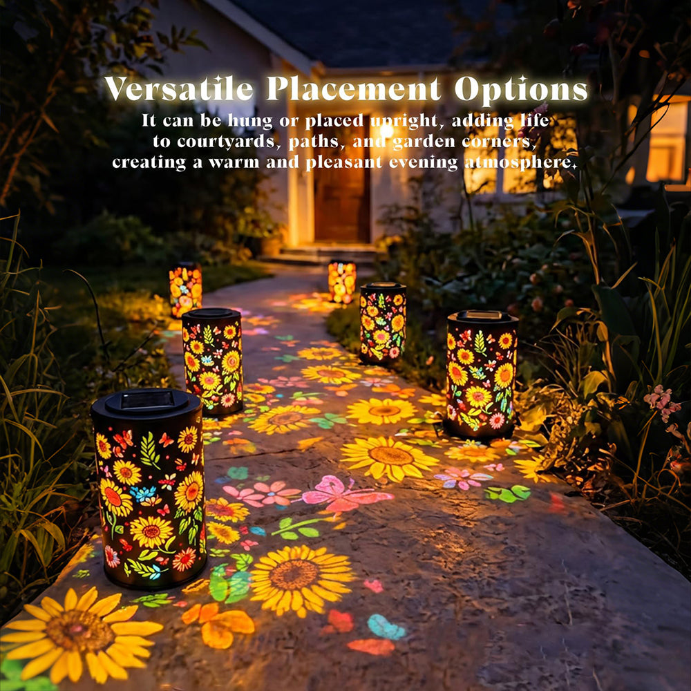 Sunflower Solar Garden Lantern