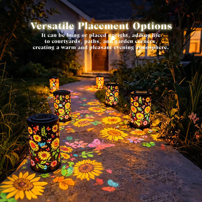 Sunflower Solar Garden Lantern