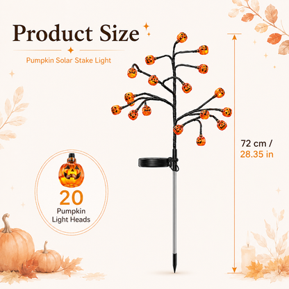 Solar Pumpkin Stake Light