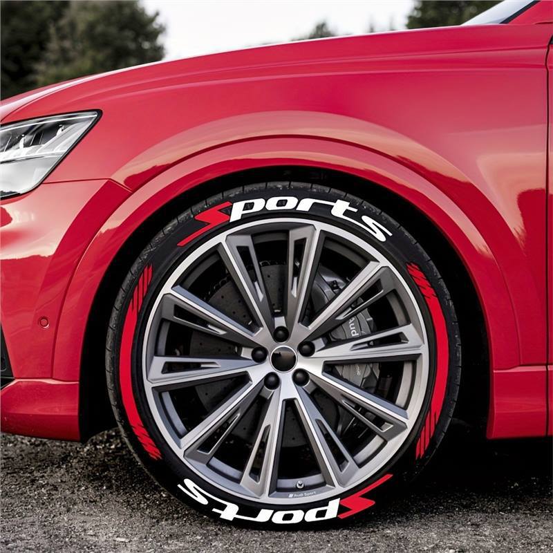 4Pcs 3D Car Tire Stickers Waterproof Universal Wheel Decals | Motorcycle Auto Exterior Accessories