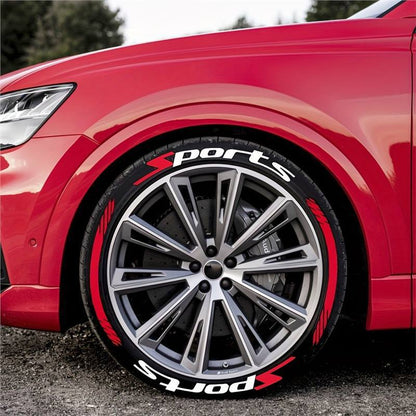 4Pcs 3D Car Tire Stickers Waterproof Universal Wheel Decals | Motorcycle Auto Exterior Accessories
