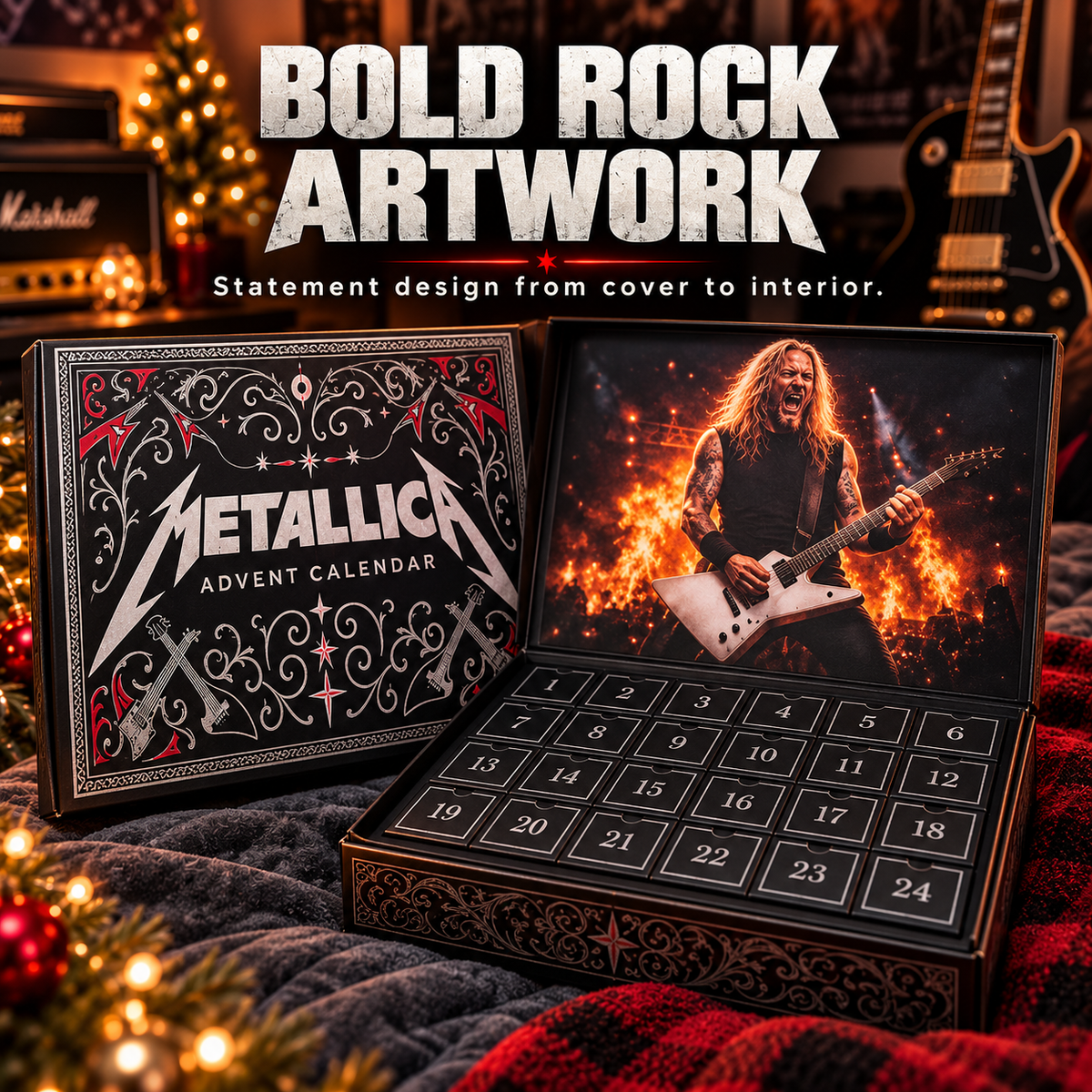 Metallica Advent Calendar 24-Day Rock Christmas Countdown