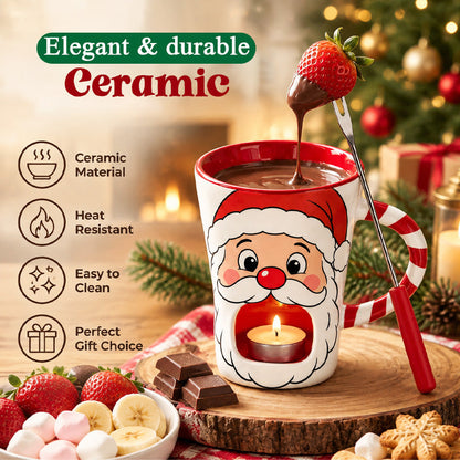 Santa s Sweet Melt Christmas Chocolate Fondue Mug