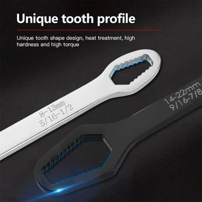 Universal Car Torx Wrench,8-24mm Self-tightening Wrench,Double-head Torx Spanner