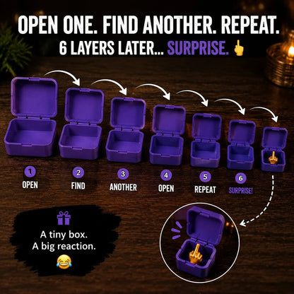 Multi-Layer Nesting Surprise Gift Box 6 Layers Of Pure Prank Fun