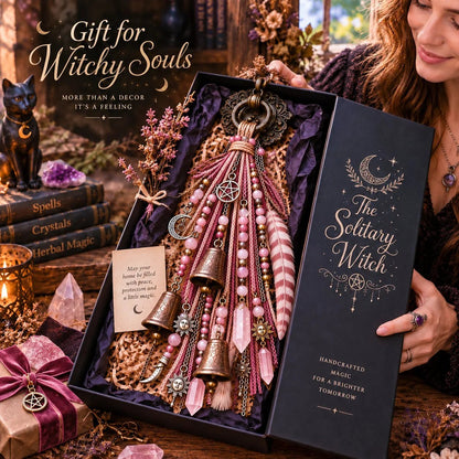 Witchy Door Charm | Bells, Crystals & Celestial Hanging Decor