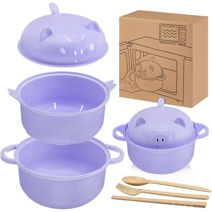 Kitchenware Tableware Value Pack with Strainer Lid, Handle, Utensils (Spoon, Fork, Chopsticks)