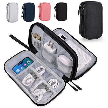 Don t Miss Out Travel Cable Organizer Pouch, Double Layers All-in-One Storage Bag for Cord