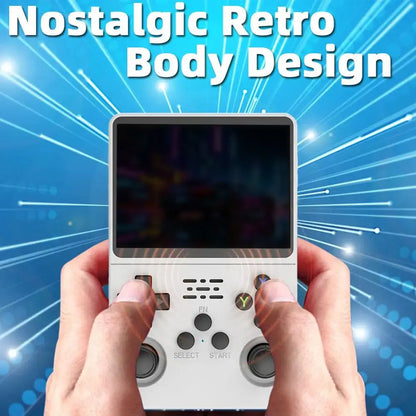 R36S Retro Handheld Game Console 3.5" IPS Screen, Linux System, 3000mAh Battery, Preloaded Games