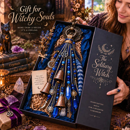 Witchy Door Charm | Bells, Crystals & Celestial Hanging Decor