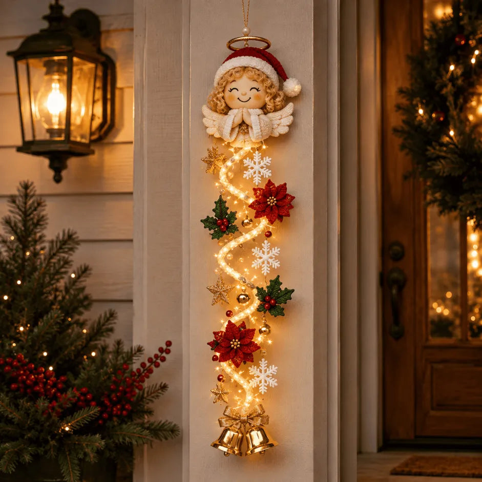 Glowing Christmas Door Hanger | 6 Festive Lighted Designs with Warm Glow