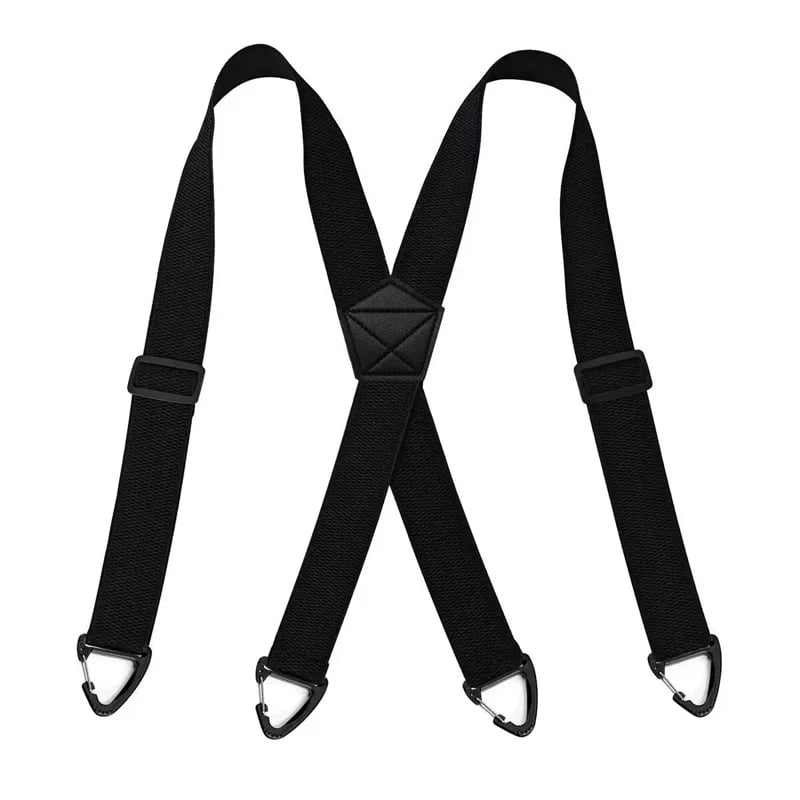 Heavy-Duty Men s Suspenders with Hook Clips Adjustable X/Y-Back Work Suspenders