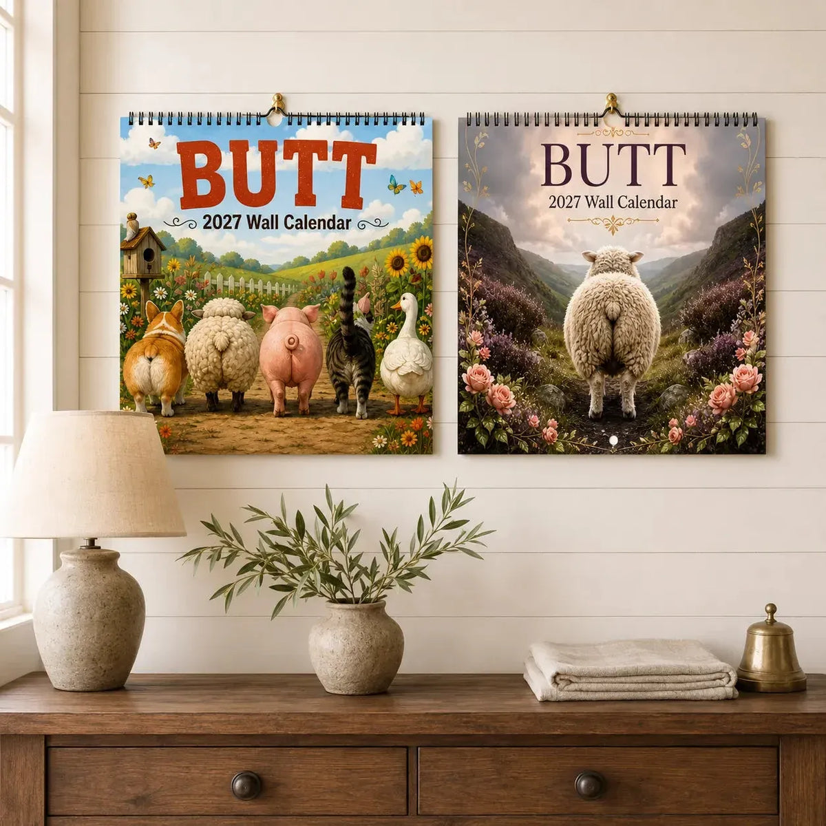 BUTT Seriously 2027 Funny Animal Wall Calendar