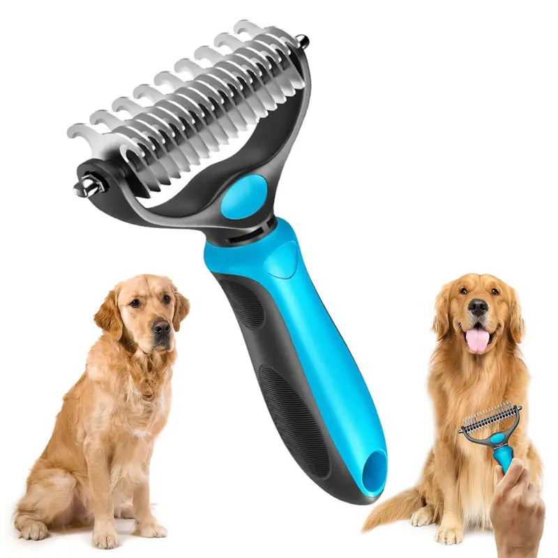 The Last Brush You'll Ever Need Double-Sided Pet Grooming Rake