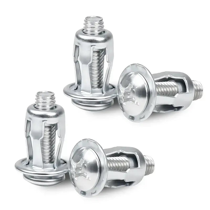 Huge Savings Carbon Steel Button Rivet Locking Nuts Set, M4/M5/M6 Assorted Sizes