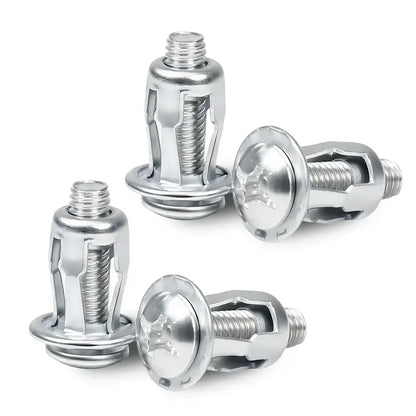 Huge Savings Carbon Steel Button Rivet Locking Nuts Set, M4/M5/M6 Assorted Sizes