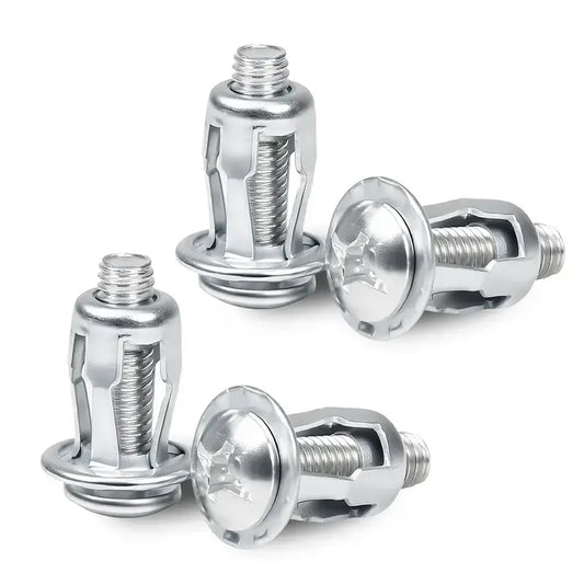 Huge Savings Carbon Steel Button Rivet Locking Nuts Set, M4/M5/M6 Assorted Sizes