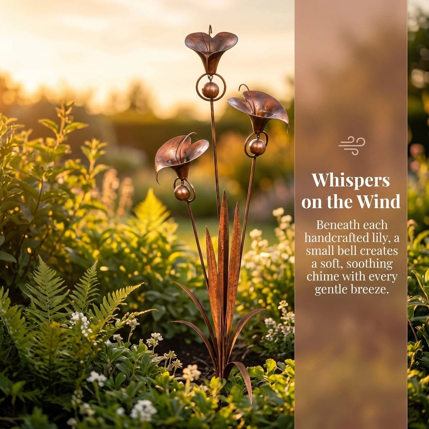 Copper Calla Garden Stake