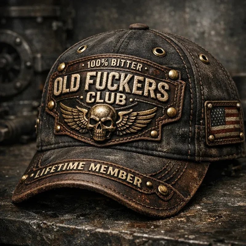 Old Fuckers Club Vintage Baseball Cap-2026
