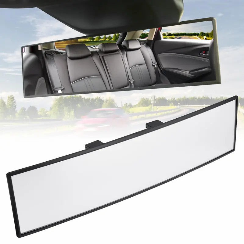 HD Convex Panoramic Rearview Mirror, Clip-On Car Interior Mirror