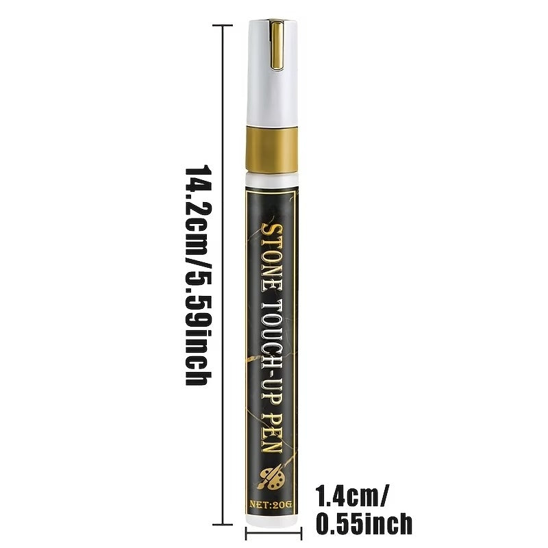 Golden Tombstone Marker Pen for Restoring Faded Grave Inscriptions 2 PCS