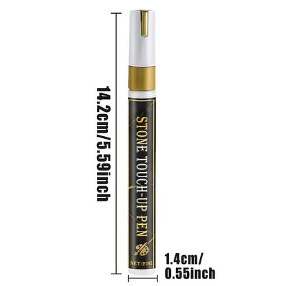 Golden Tombstone Marker Pen for Restoring Faded Grave Inscriptions 2 PCS