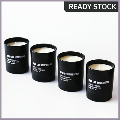 Black White Soy Candle