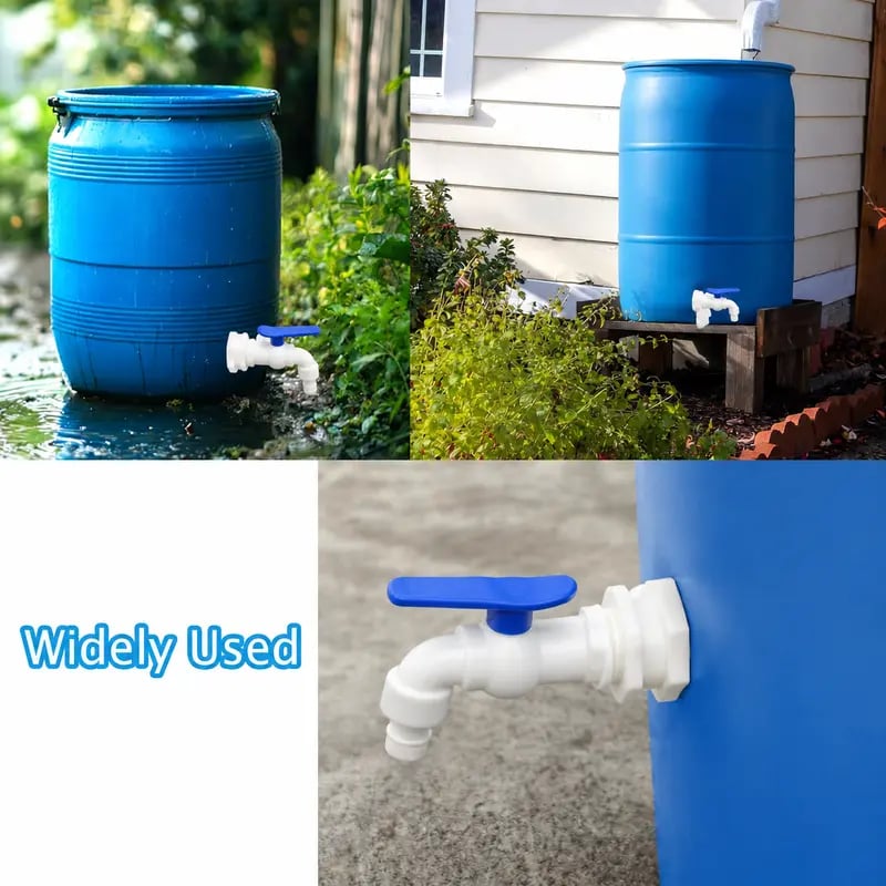 Rain Barrel Spigot Kit 1/2' PVC Faucet Set