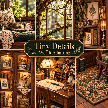 The Woodland Memory House 3D Handmade Heritage Shadow Box