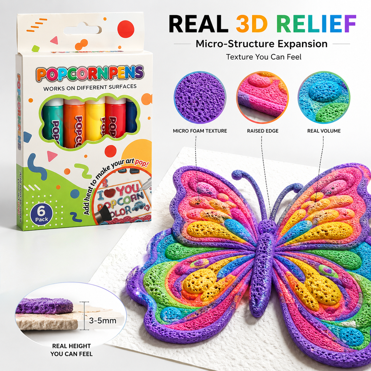 3D Relief Art Pen Turn Flat Drawings Into Touchable 3D Art