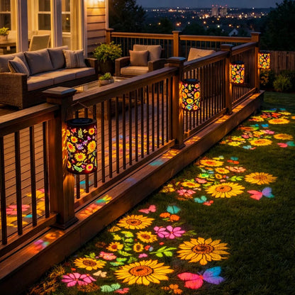 2026 Mother's Day Gifts -Glowing Colorful Sunflower Solar Garden Lantern