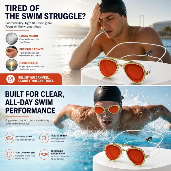 Speedo Sunny G Swim Goggles Anti-Fog UV Protection Swimming Goggles