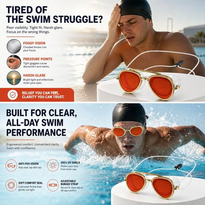 Speedo Sunny G Swim Goggles Anti-Fog UV Protection Swimming Goggles