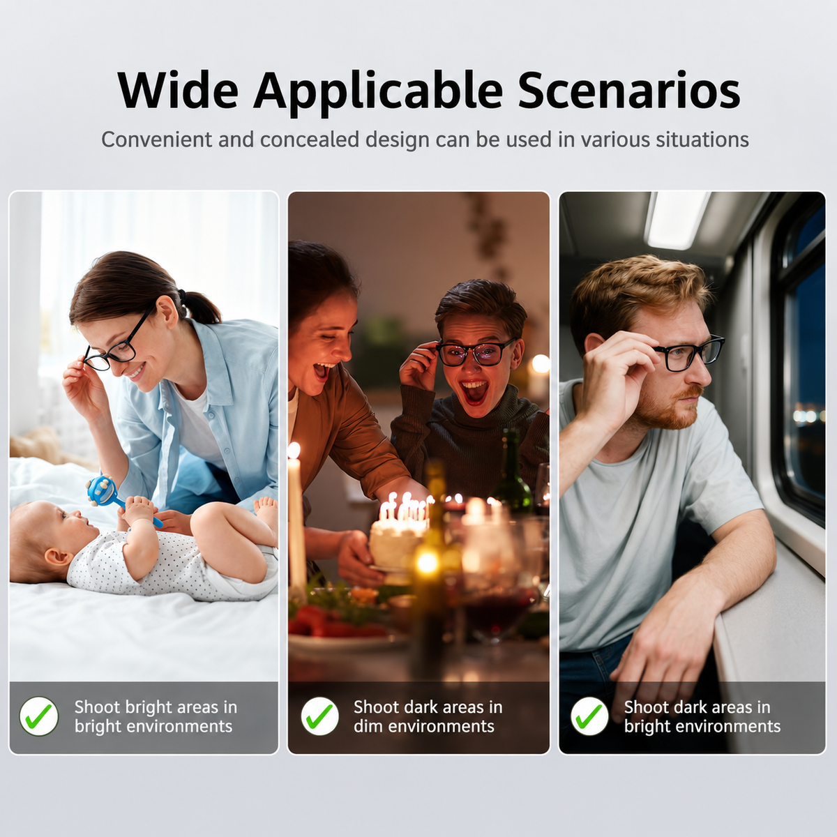 LED Light Blocking Stickers for Smart Glasses Discreet Privacy Cover