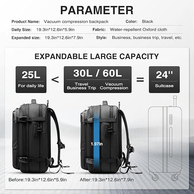 Vacuum Compression Backpack