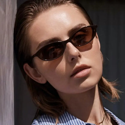 3 PCS Retro Oval Sunglasses for Women Chic Cat Eye 90s Sunnies