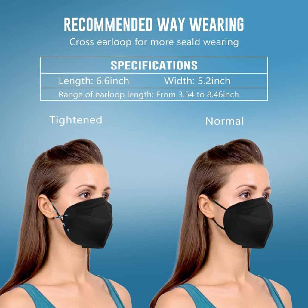 KN95 Safety Face Masks Soft, Breathable & Multi-Color