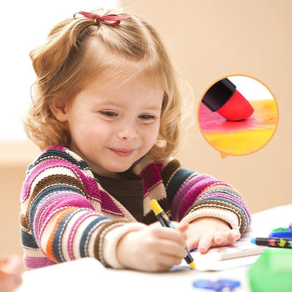 BabyRoo Silky Washable Crayons Safe, Smooth & Easy to Clean!