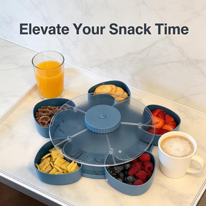Rotating Divided Snack Tray