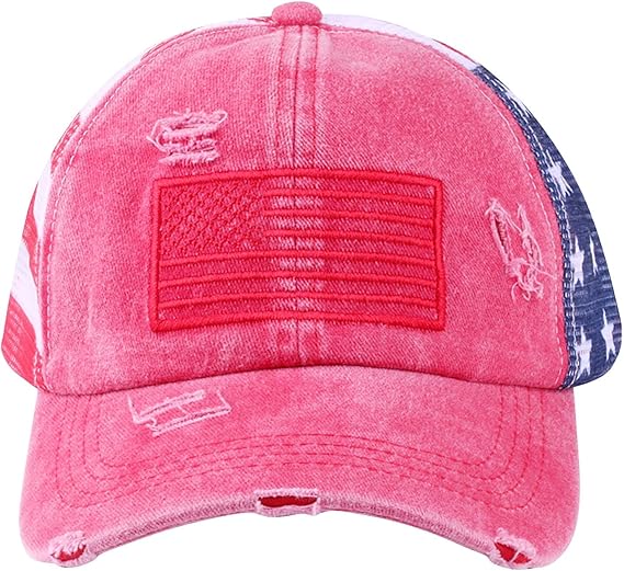 USA Anniversary Ponytail Cap