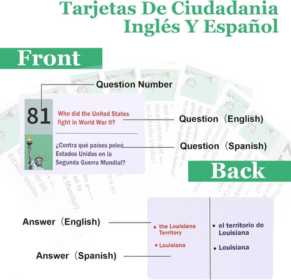 Bilingual Citizenship Test Flashcards