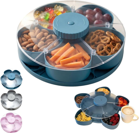Rotating Divided Snack Tray