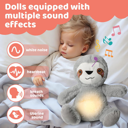 Breathing Sloth Sleep Plush