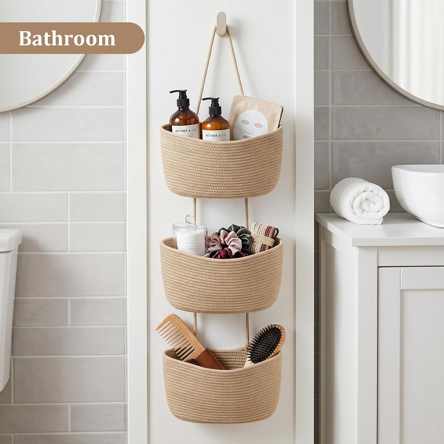 Wall-Mounted Cotton Storage Organizer